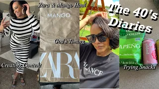 DAILY VLOG | Zara & Mango Haul, God's Timing, Creating Content, Trying New Snacks | Crystal Momon