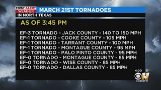 8 Tornadoes Confirmed In North Texas From Monday, Including Powerful EF3 In Jacksboro