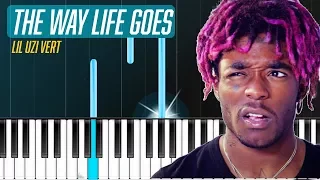 Lil Uzi Vert - "The Way Life Goes" Piano Tutorial - Chords - How To Play - Cover
