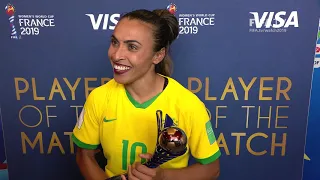 Marta – Player of the Match – Italy v Brazil