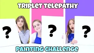 Triplet Telepathy Painting Challenge!