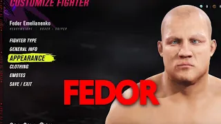 How to make Fedor Emelianenko in EA UFC 4 (UFC 4 CAF Tutorial)