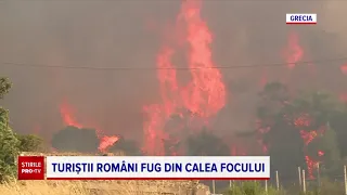 Turiştii români cazaţi într-un hotel din Bodrum, evacuaţi după ce vegetaţia a luat foc