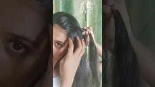 Front twisted hair style|easy hair style