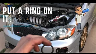 Fixing 2ZZ Timing Tensioner Oil Leak | XRS Corolla Matrix Celica GTS