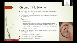 External Ear Diseases (Bailey's Chapter)