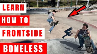 How to Frontside Boneless on Transition (Master class)