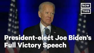 President-elect Joe Biden's Full Victory Speech | NowThis