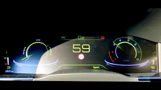 Peugeot 508 PSE Hybrid Acceleration test 0-190 KM/H