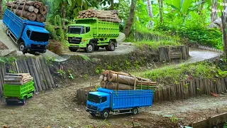 LIBAS TIKUNGAN VIRAL!! Loging Kayu Hutan Rc Truch Hino 500,Dhum Truck LAKA Di Tanjakan Maut