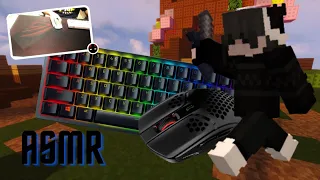 [Creamy Smooth] Poppy keyboard and Mouse Sounds ASMR | hypixel Bedwars