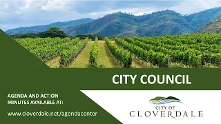 Cloverdale City Council Meeting - May 8, 2024
