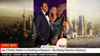 NEWS | Jay Z Finally Admits to Cheating on Beyoncé