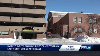 Medical examiner: Univ. of Iowa student died of hypothermia