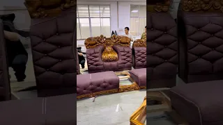 Making of world's most expensive sofa set | made in china #luxury #viral #diy