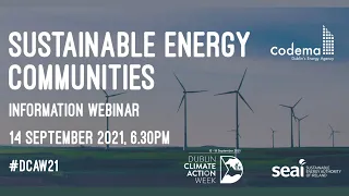 Sustainable Energy Communities Information Webinar