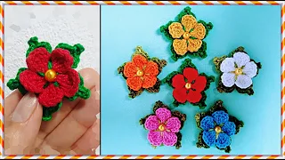 Flor de crochê para iniciantes - aprenda o passo a passo! crochet flower | flor de ganchillo