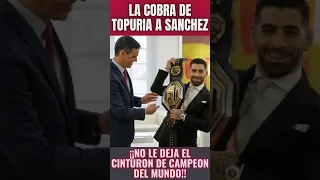 🤣LA COBRA DE ILIA TOPURIA A SÁNCHEZ: ¡NO LE DEJA PONERSE EL CINTURÓN DE CAMPEÓN COMO SÍ HIZO AYUSO!🤣