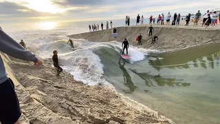 Surfers connect river to ocean and make waves in SoCal!