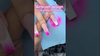 Airbrush nail | nail tutorial | #shorts #nailart