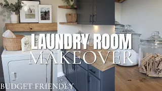 Extreme Laundry room makeover on a budget | DIY Makeover | Massive Transformation start to finish |