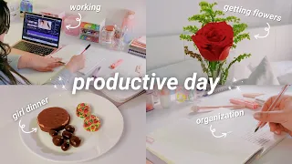 A productive day vlog 🍓✨ cooking, working, getting back into a routine