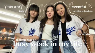 a realistic week in my life | *stressful*, pep rally practice, study with me, traveling