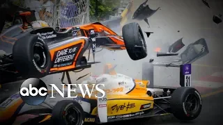 Exclusive interview with the race car driver who survived a horrific crash