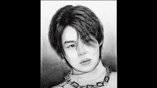 BTS 지민 그리기(Drawing BTS Jimin)연필 초상화, 연필 인물화 #BTS Jimin #pencil portrait #pencildrawing #drawing