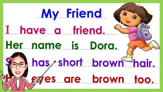 Reading Lesson || Dora || Short story || Practice reading  || Reading tutorial