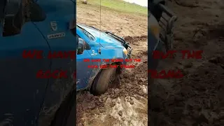 Amazing rav4 stuck on mud