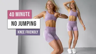40 MIN KNEE FRIENDLY WORKOUT - Full Body Low Impact HIIT - No Jumping, No Equipment