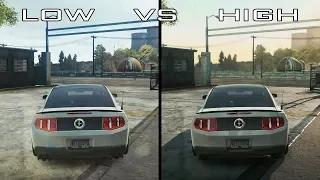 Need For Speed Most Wanted 2012 - Low vs High Graphics