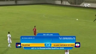 AFC U16 Qualifiers 2020 Group C : PALESTINE 1-2 ISLAMIC REPUBLIC OF IRAN