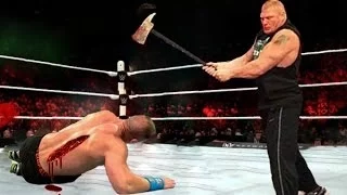 Bloodiest Record WWE | John Cena and Randy Orton battle the entire Raw roster 15 vs 2 Raw 17 03 2008