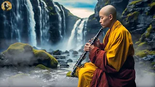 Tibetan Flute Music + Om Chanting 528Hz | Mantra Meditation Music | Relaxing Mussic