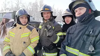 Отборочный этап соревнований по ликвидации последствий ДТП среди команд омских пожарных