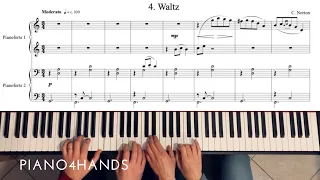 C. Norton - 4. Waltz - Microjazz Piano duets collection 3 for piano four hands (score)