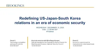 Redefining US-Japan-South Korea relations in an era of economic security