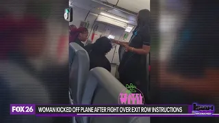 Woman kicked off plane, arrested following fight over exit row instructions