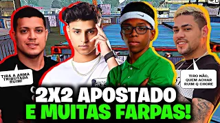 2X2 APOSTADO! NOBRU E CEROL FICARAM PISTOLA COM RACHA POR USO DE ARMA TRIBUTADA! BOCA DE 09 TILTOU!