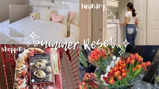 SUMMER RESET 🫧🪴 deep cleaning, shopping, organizing