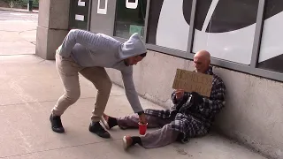 Poor Man Steals From a Homeless Person. What Happens Is Shocking