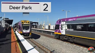 First Day of Trains at the New Deer Park Station - V/Line Regional