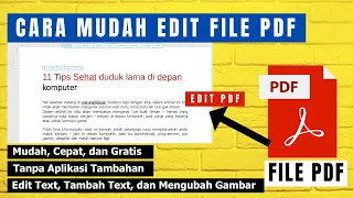 CARA MENGEDIT FILE PDF DI LAPTOP / PC -  TANPA APLIKASI TAMBAHAN