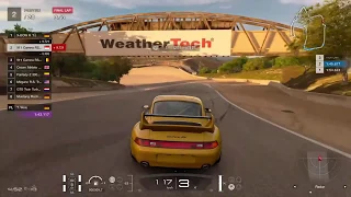 GTSport - Porsche 911 (993) Carrera RS Clubsport 1995 at Laguna Seca Gameplay ( Update 1.53 ) 60 FPS