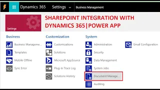 SharePoint Integration with Dynamics 365 | Power App