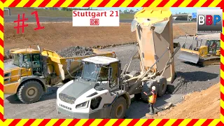 CAT D4, Liebherr TA 230, Bell B30E,... Stuttgart 21, PFA 1.3a Unterbau einbringen, 12.09.2022. #1