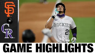 Nolan Arenado homers in Rockies' rally | Giants-Rockies Game Highlights 8/3/2020