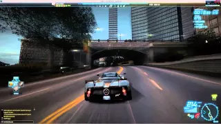 0:53.85 on the track Construction Route Sprint with pagani zonda F and no nos